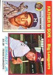 1976 Topps Baseball Cards      070      Roy/Roy Jr. Smalley FS